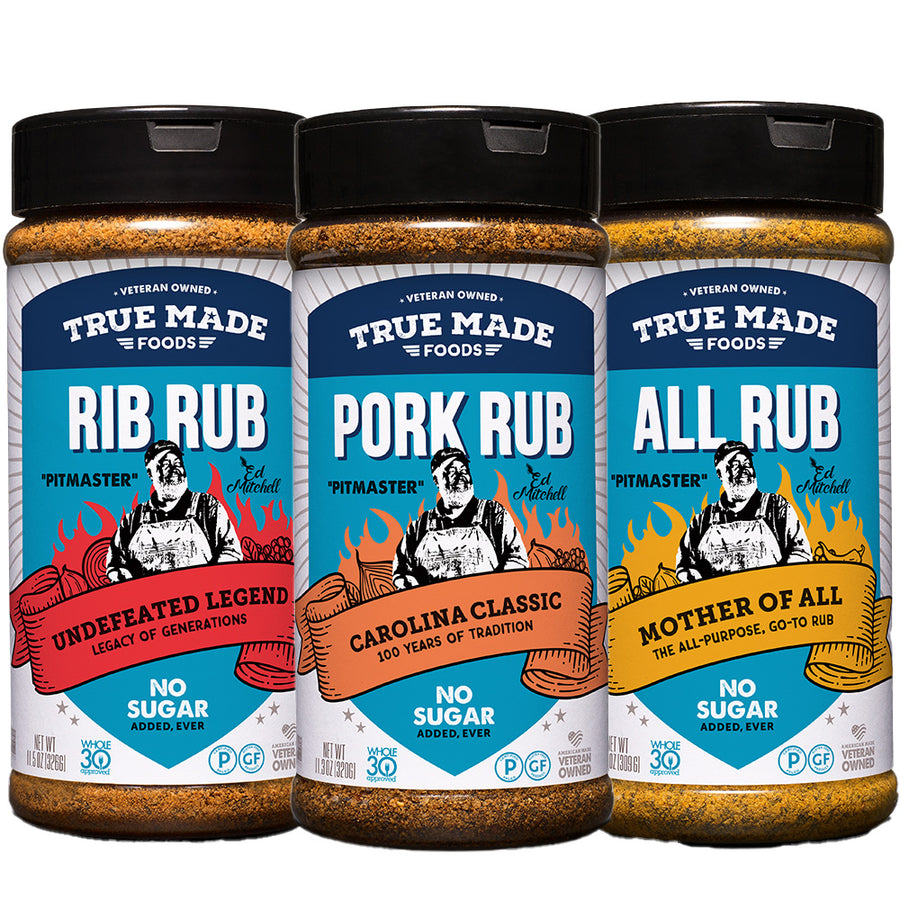 The Tailgate Foodie Rare Pitmaster Gourmet Seasonings | 8 PC Grill Essentials Gift Set | 6 Secret Competition BBQ Spice Blends & Recipes for Ribs, Po